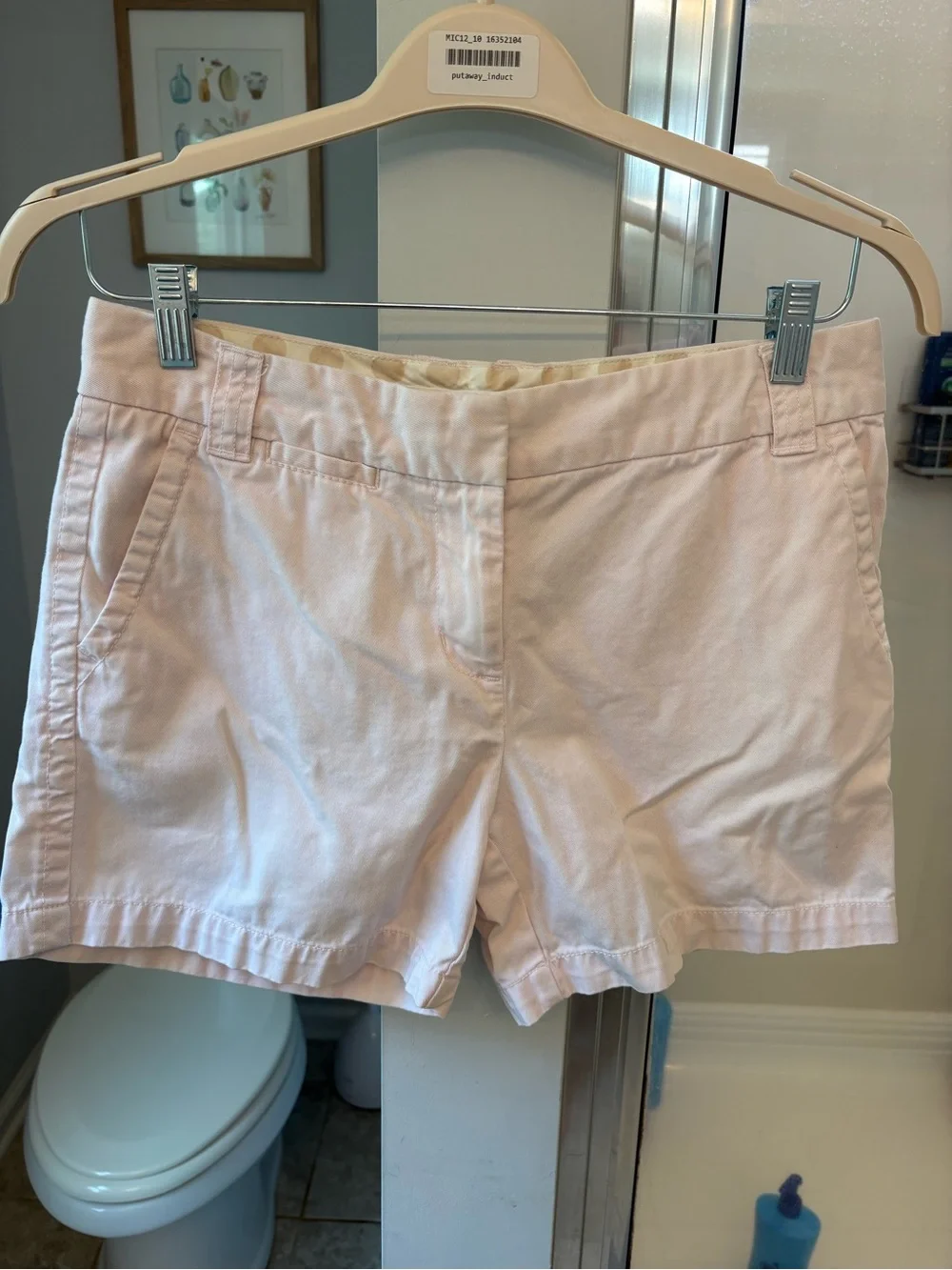 J. Crew Pale Pink Cotton Chino Shorts